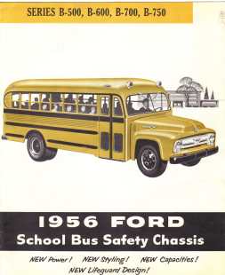 1956 Ford School Bus Brochure.