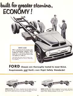 1956 Ford school bus chassis brochure, pg. 3