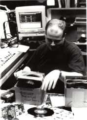 Chad Hauris at AM 1340 WOUB, Athens, Ohio, 1999