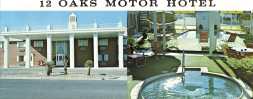 Twelve Oaks Motor Hotel, Odessa, TX. Postcard